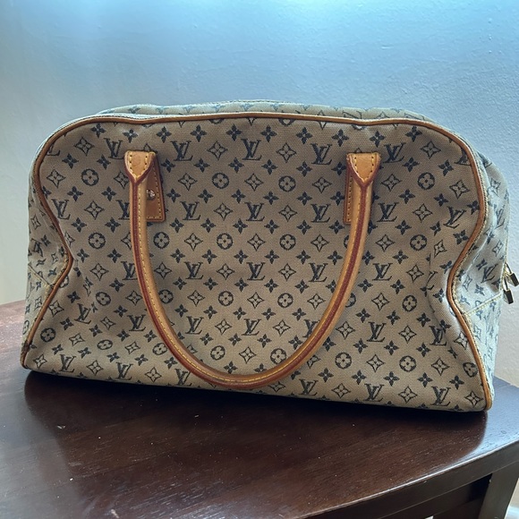 SOLD!! RARE 100% Authentic Louis Vuitton Mini Lin Marie Blue - Picture 2 of 9